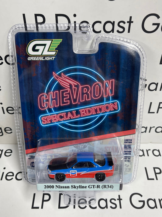 GREENLIGHT 2000 Nissan Skyline GT-R Chevron 1:64 Diecast Special Edition