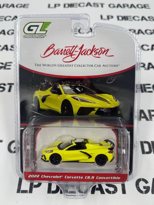 GREENLIGHT 2022 Chevrolet Corvette C8.R Yellow 1:64 Diecast Barrett Jackson