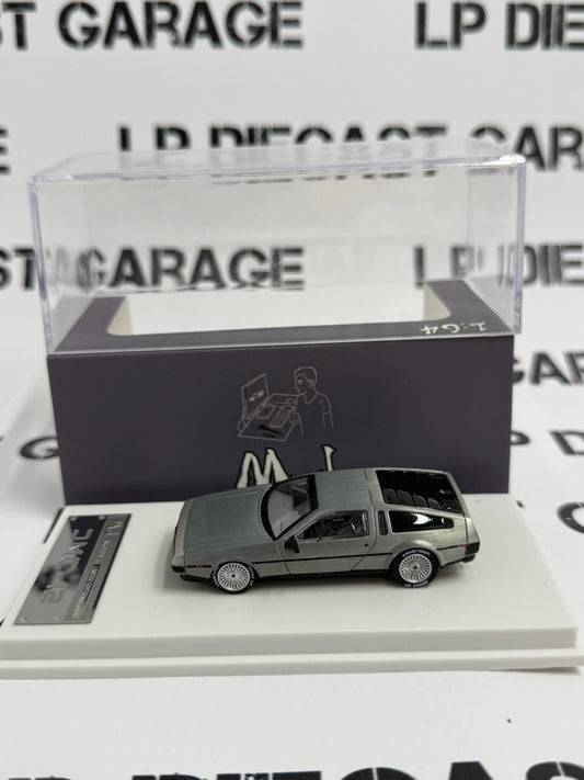 MJ Models DMC-12 Delorean Stainless Steel Factory Car 1:64 Diecast