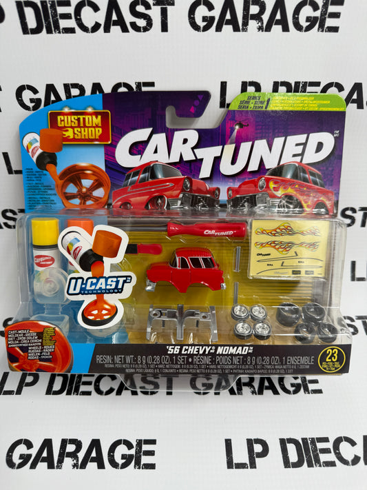 CARTUNED '56 Chevy Nomad Red Custom Shop 1:64 Diecast Series 1