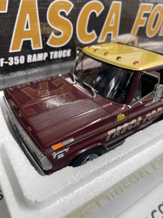 ACME 1970 Ford F-350 Ramp Truck Tasca Ford 1:18 Diecast A1801415 BLEM