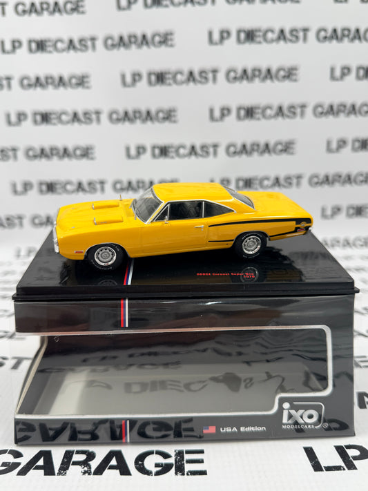 IXO Models 1970 Dodge Coronet Super Bee Banana Yellow 1:43 Diecast
