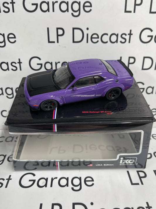 IXO Models 2018 Dodge Challenger SRT Demon Purple 1:43 Diecast USA Model