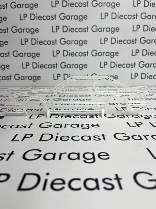 3D Printed Customs 87-93 Ford Mustang GT Silhouette White 9" Not Diecast