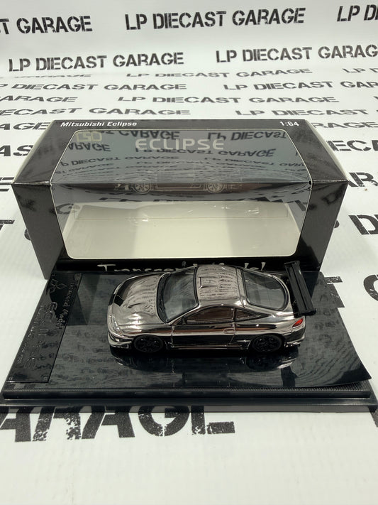 TRANSCEND MODEL 1995 Mitsubishi Eclipse Black Chrome Edition 1:64 Diecast