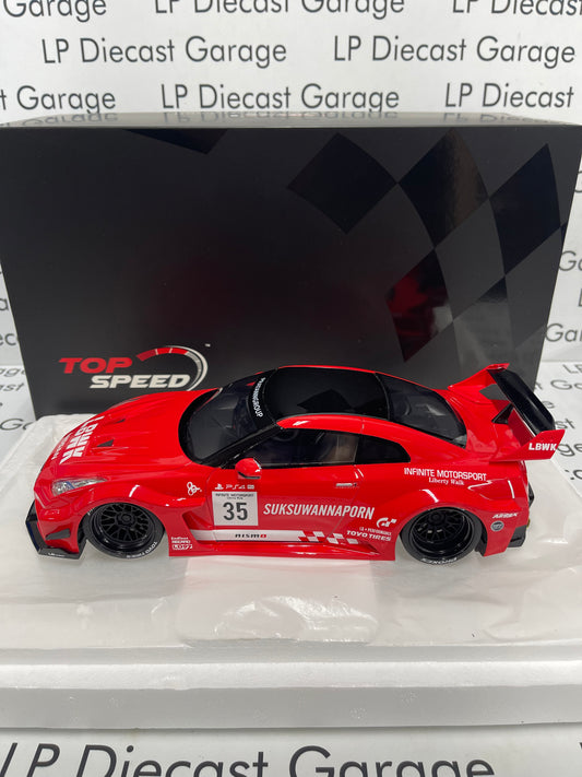 TOP SPEED Nissan 35GT-RR LB Silhouette Infinite Motorsport 1:18 Resin Model