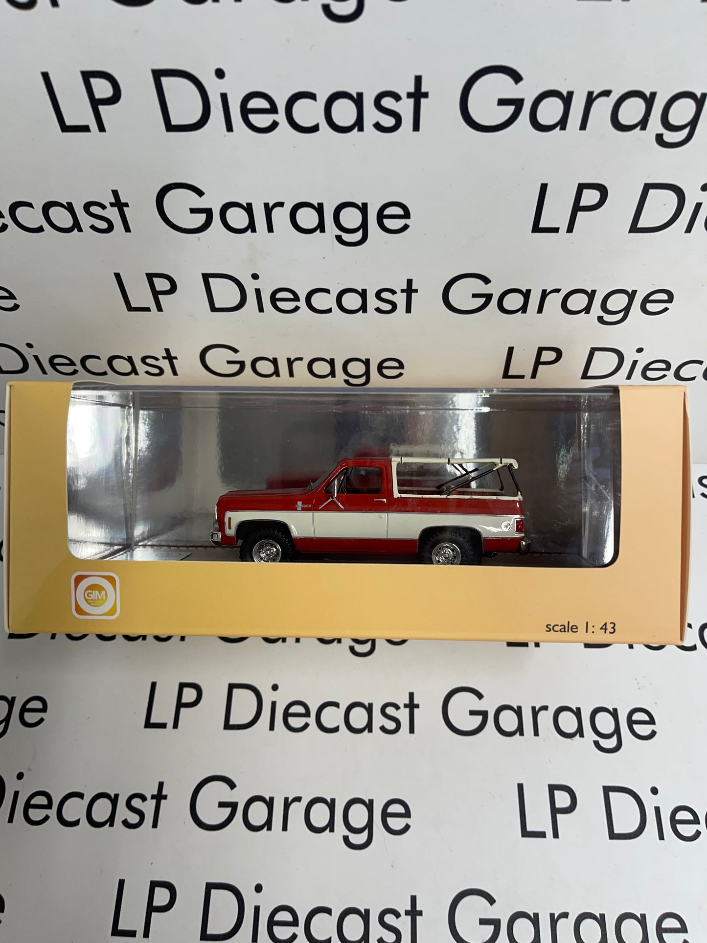 GLM 1973 Chevrolet K5 Blazer Red 1:43 Scale Resin Model Open Top