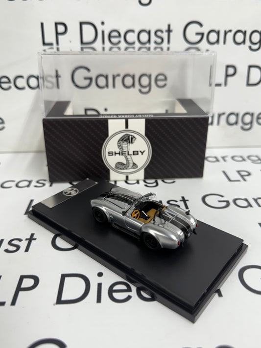 FINE WORKS 64 Shelby Cobra 427 S/C Silver w/ Black Stripes 1:64 Diecast