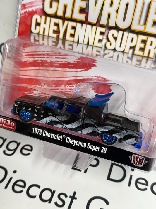 CHASE M2 1973 Chevrolet Cheyenne Super 30 Stars & Stripes 1:64 Diecast