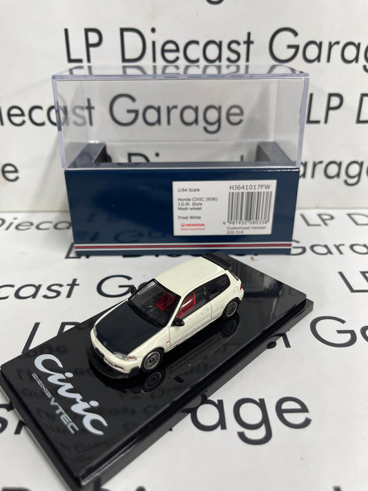 HOBBY JAPAN Honda Civic EG6 Mesh Wheels White 1:64 Diecast