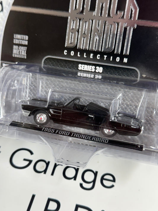 GREENLIGHT 1965 Ford Thunderbird Convertible 1:64 Diecast Black Bandit