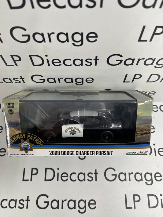 GREENLIGHT 2008 Dodge Charger California Highway Patrol 1:43 Diecast