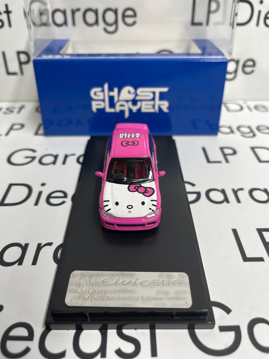 STREET WEAPON Honda Civic EG6 Pink Hello Kitty 1:64 Diecast Limited Edition