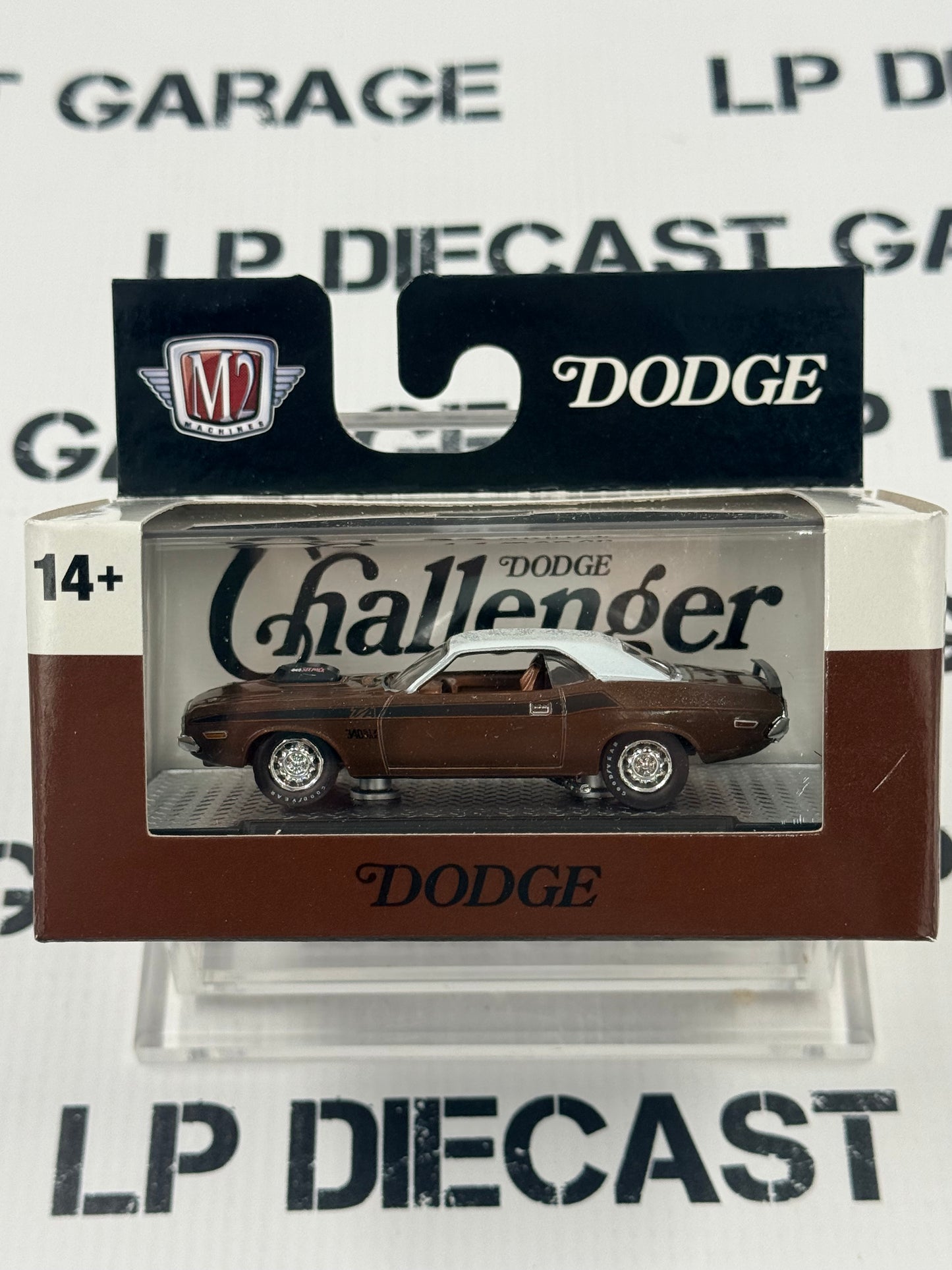 M2 1970 Dodge Challenger T/A Brown 1:64 Diecast