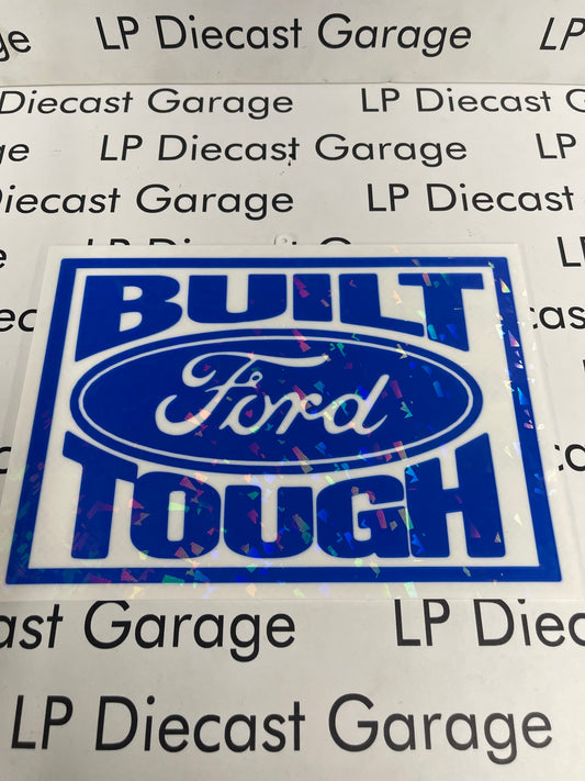 3D Printed Customs 9" Built Ford Tough Blue Flat Sign NOT Diecast