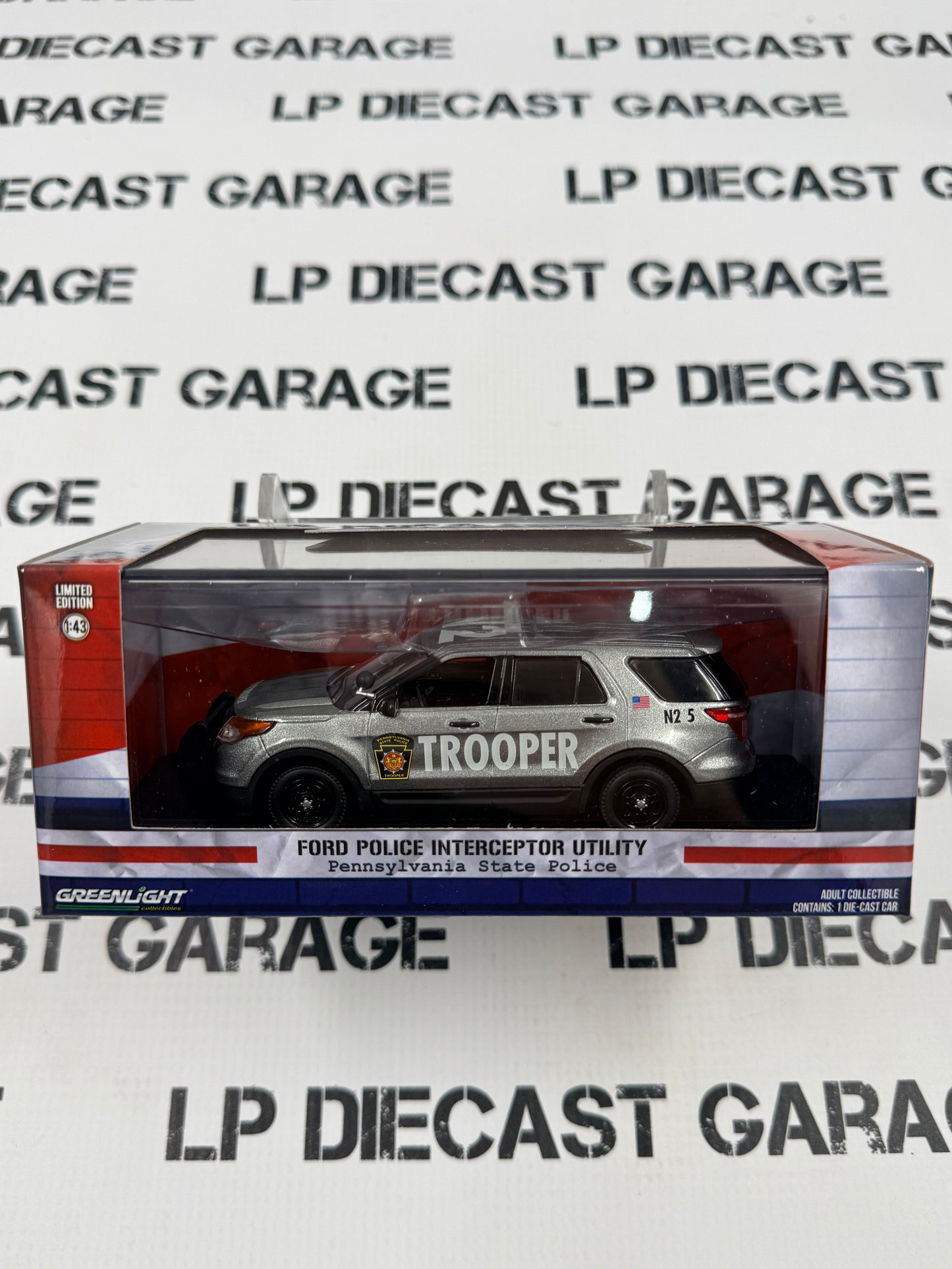 GREENLIGHT 2019 Ford Explorer Pennsylvania State Trooper Police 1:43 Diecast SUV