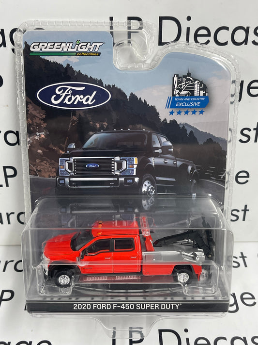 GREENLIGHT 2020 Ford F-450 Super Duty Tow Truck Red 1:64 Diecast T&C Exclusive