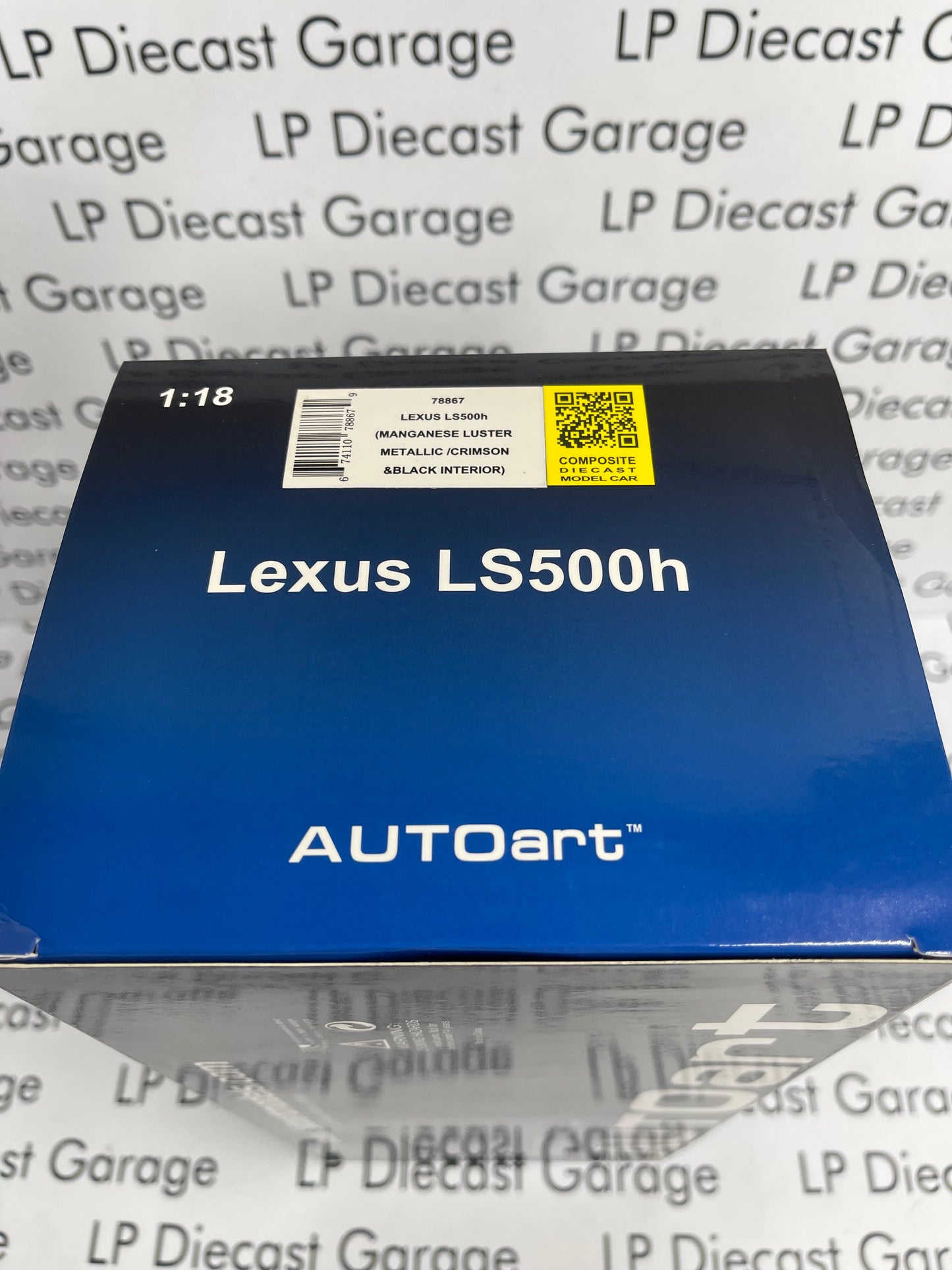 AUTOart 2018 Lexus LS500h Manganese Luster Metallic 1:18 Scale Diecast 78867
