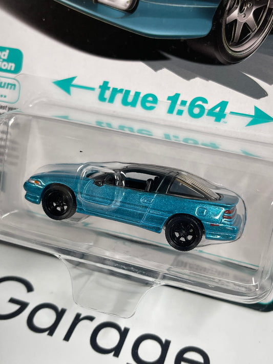 AUTO WORLD 1991 Mitsubishi Eclipse GSX Blue 1:64 Diecast Import Legends