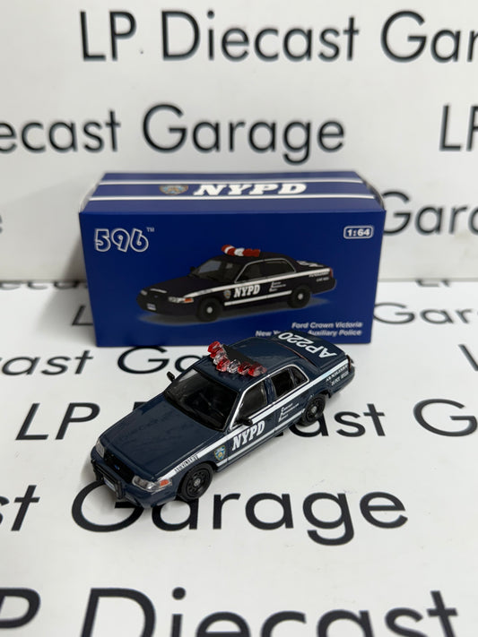 596 Model Ford Crown Victoria NYPD Auxiliary Police 1:64 Diecast