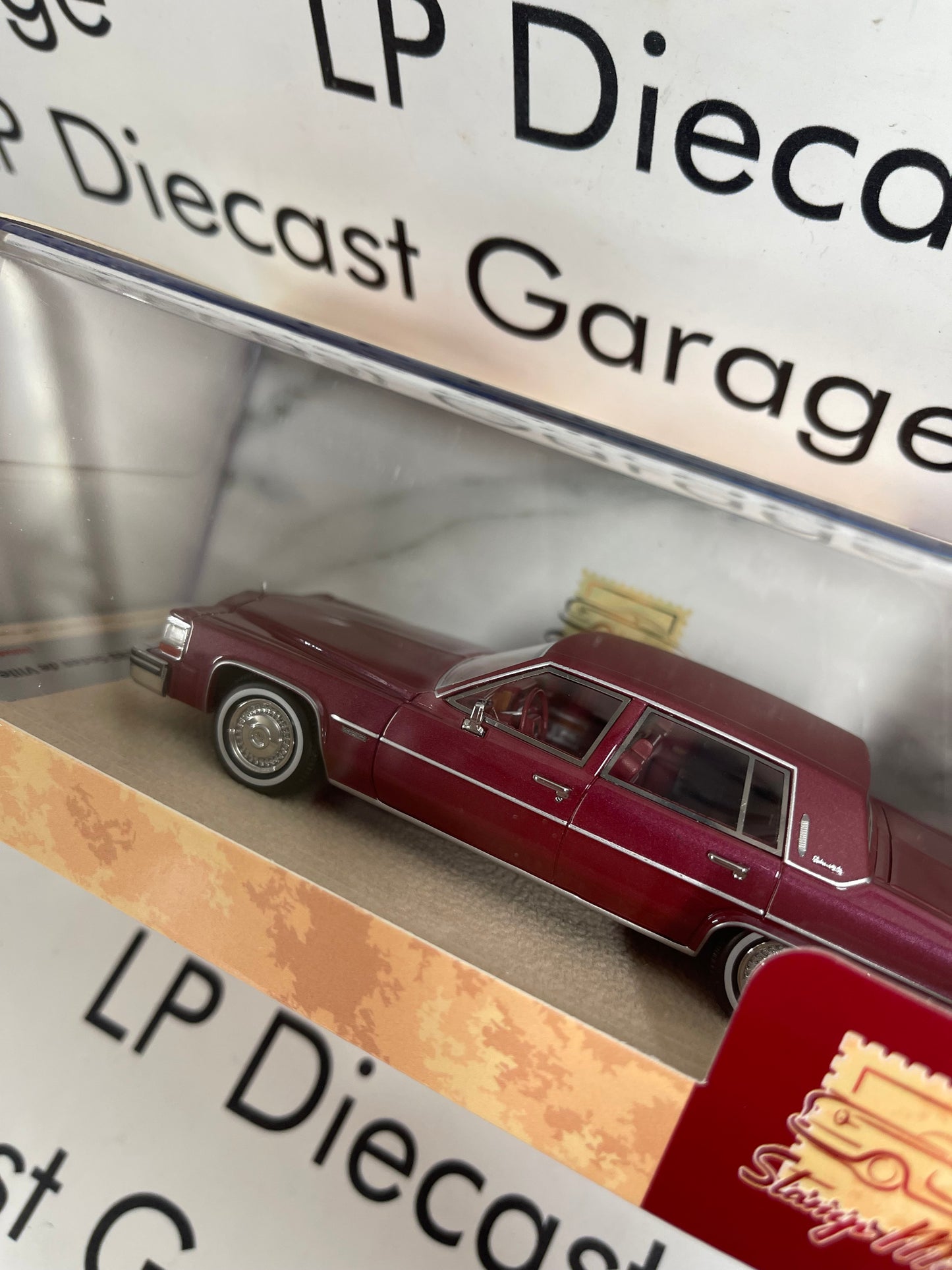 STAMP MODELS 1983 Cadillac Sedan Deville Carmine Metallic 1:43 Scale Resin Model