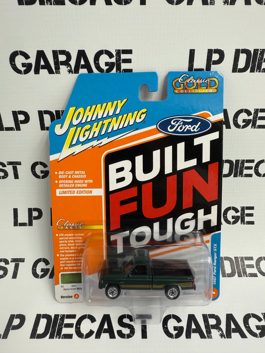 JOHNNY LIGHTNING 1987 Ford Ranger STX Alpine Green 1:64 Diecast Classic Gold