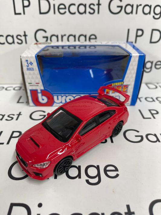 BURAGO 2017 Subaru WRX STi Red 1:43 Diecast Street Fire