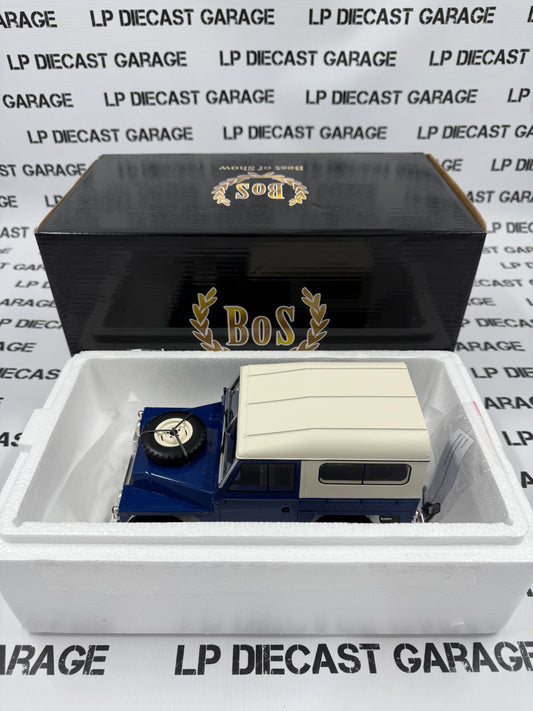 BEST OF SHOW 1973 Land Rover Lightweight Series III Dark Blue 1:18 Scale Resin