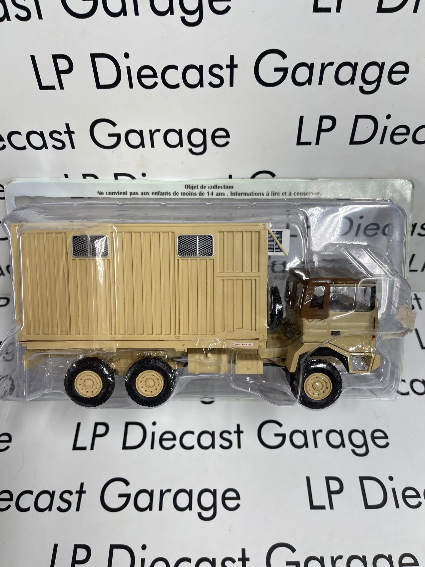 EDICOLA Lamberet France Army Box Truck Berliet Desert Tan 1:43 Diecast 6x6 Model