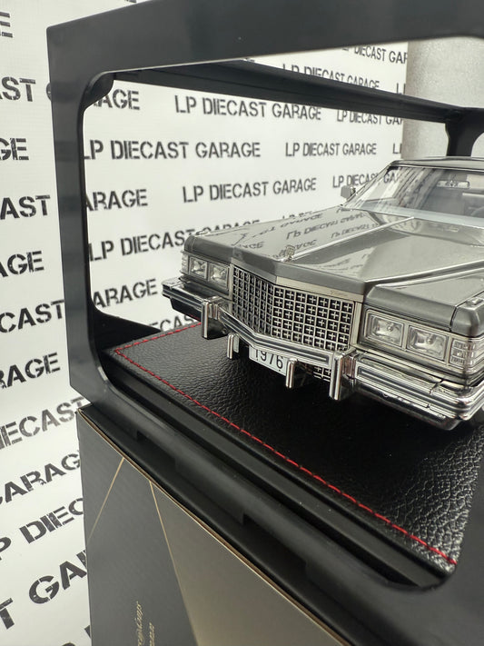 STAMP MODELS 1976 Cadillac Coupe Deville Academy Gray Metallic 1:18 Resin Model