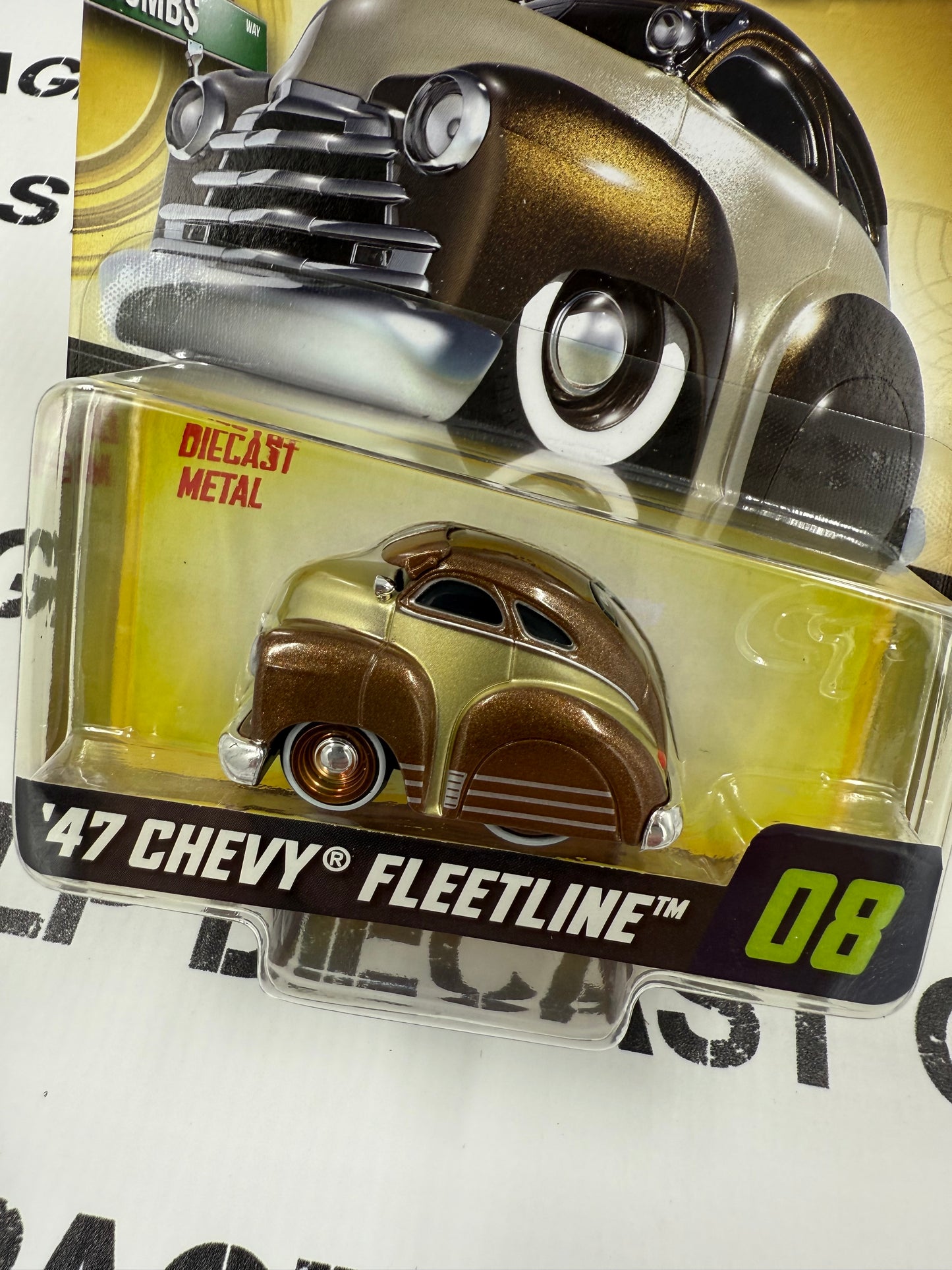 CARTUNED '47 Chevy Fleetline Brown 1:64 Diecast Series 4