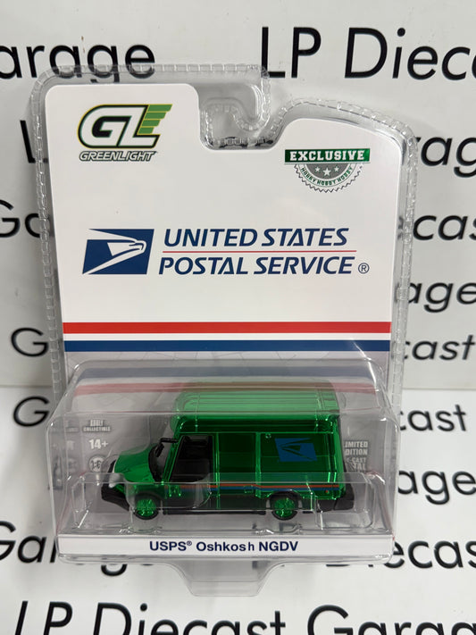 CHROME CHASE GREENLIGHT 2024 Oshkosh USPS NGDV 1:64 Diecast Next Generation Delivery Vehicle