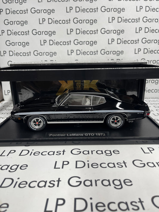 KK Scale 1972 Pontiac LeMans GTO Black 1:18 Diecast