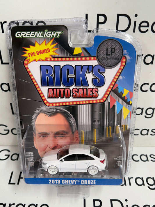 CHASE GREENLIGHT 2013 Chevy Cruze White LP Exclusive 1:64 Diecast Ricks Auto Sales