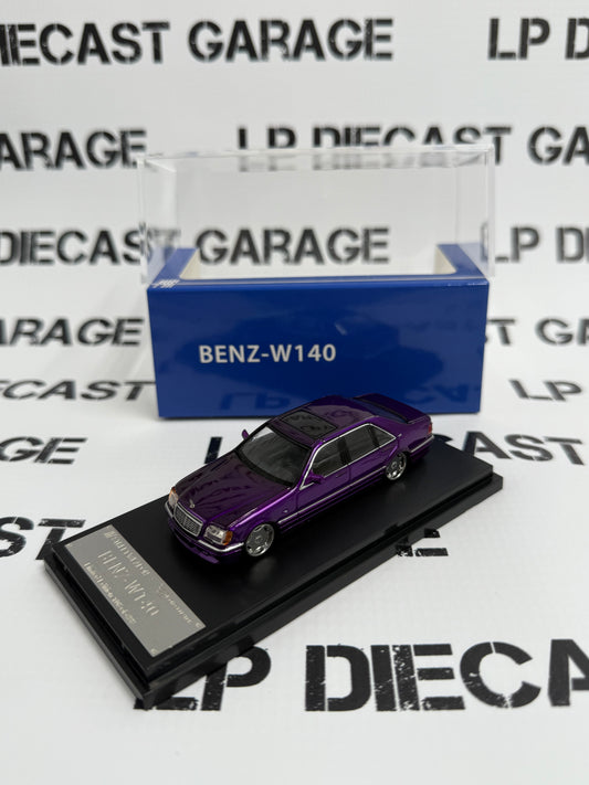 STREET WEAPON Mercedes-Benz W140 Purple 1:64 Diecast Ghost Player
