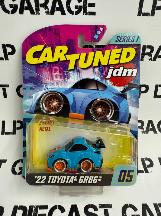 CARTUNED '22 Toyota GR86 Blue JDM 1:64 Diecast Series 1