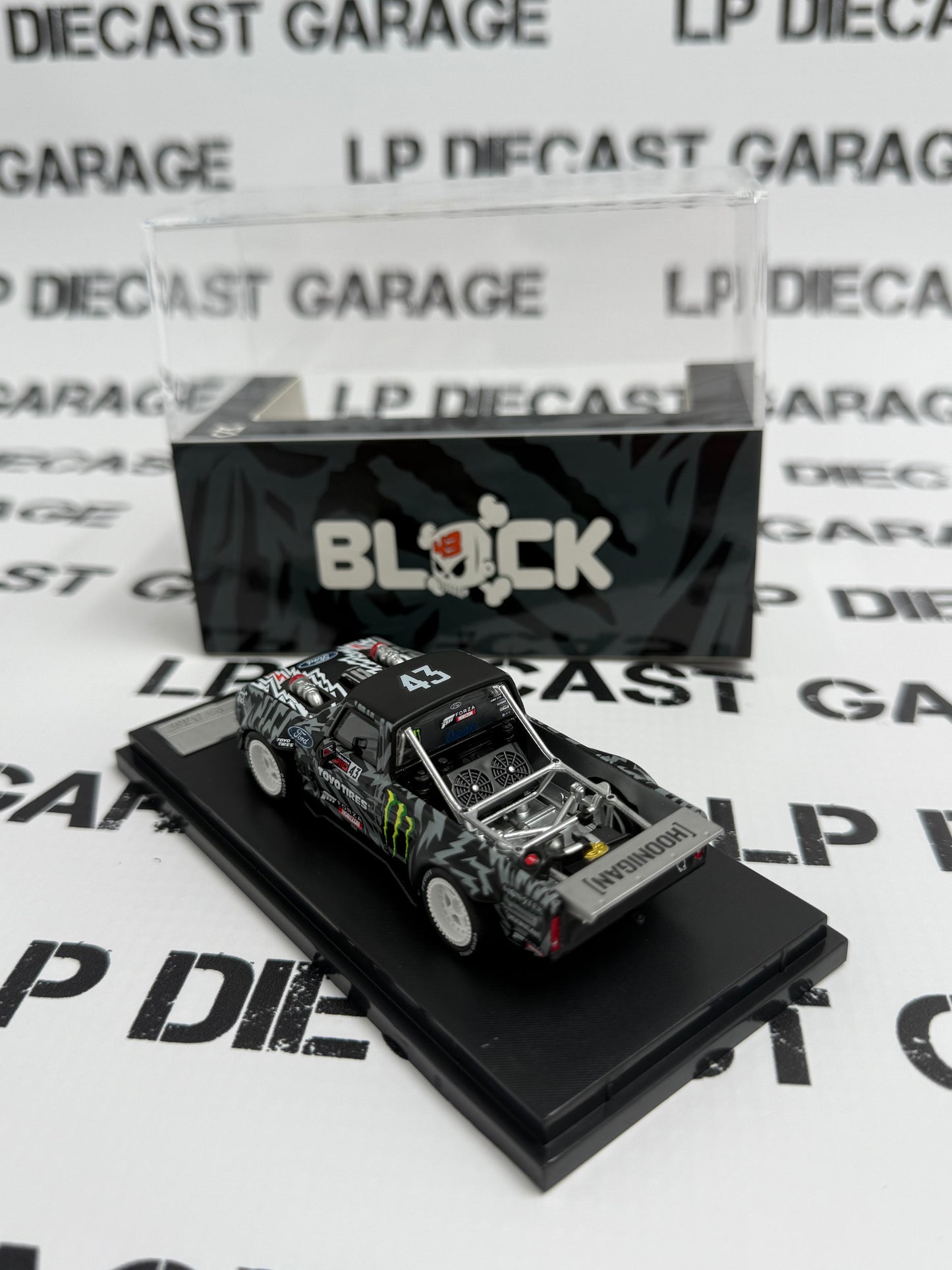 STREET WARRIOR 1977 Ford F-150 Hoonitruck Ken Block #43 1:64 Diecast White Rims
