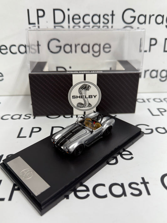 FINE WORKS 64 Shelby Cobra 427 S/C Silver w/ Black Stripes 1:64 Diecast