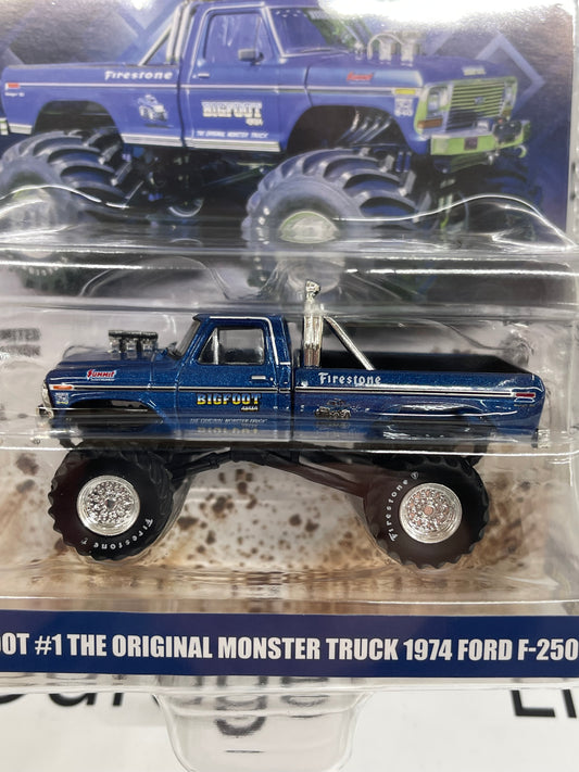 GREENLIGHT 1974 Ford F-250 Bigfoot Monster Truck 1:64 Diecast Hobby Exclusive