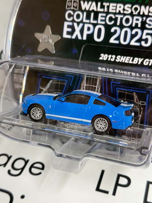 GREENLIGHT 2013 Ford Mustang Shelby GT500 Blue 1:64 Diecast 2025 Expo Exclusive