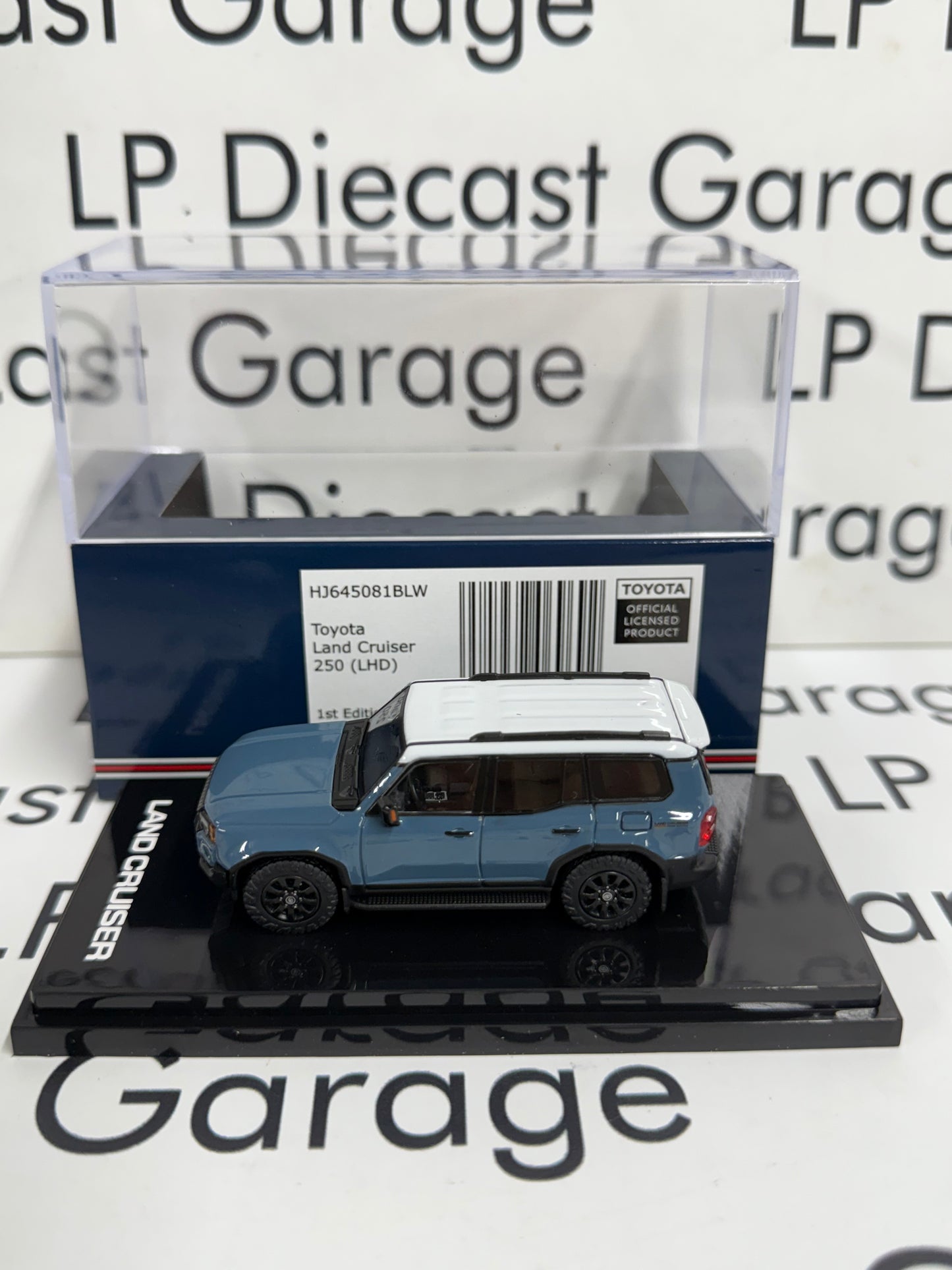 HOBBY JAPAN 2024 Toyota Land Cruiser 1st Edition Blue LHD 1:64 Diecast
