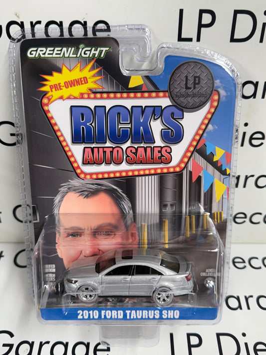 CHASE GREENLIGHT 2010 Ford Taurus SHO Silver LP Exclusive 1:64 Diecast Ricks Auto Sales