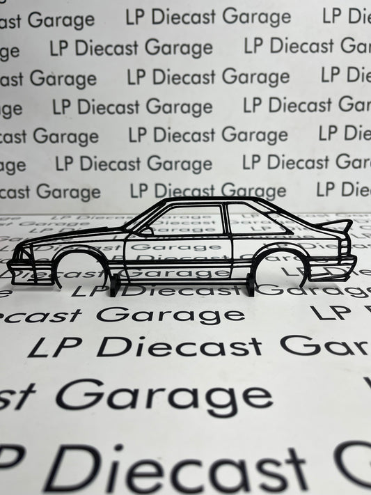 3D Printed Customs 87-93 Ford Mustang GT Silhouette Black 9" Not Diecast