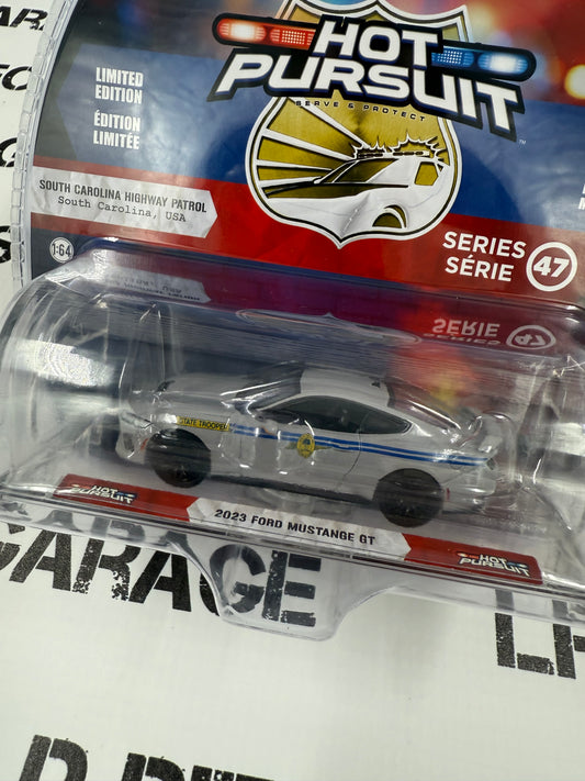 GREENLIGHT 2023 Ford Mustang GT South Carolina Highway Patrol 1:64 Diecast Hot Pursuit