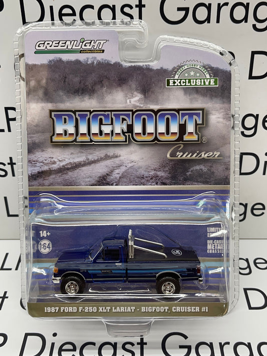 GREENLIGHT 1987 Ford F-250 XLT Lariat Bigfoot Cruiser #1 1:64 Diecast Hobby