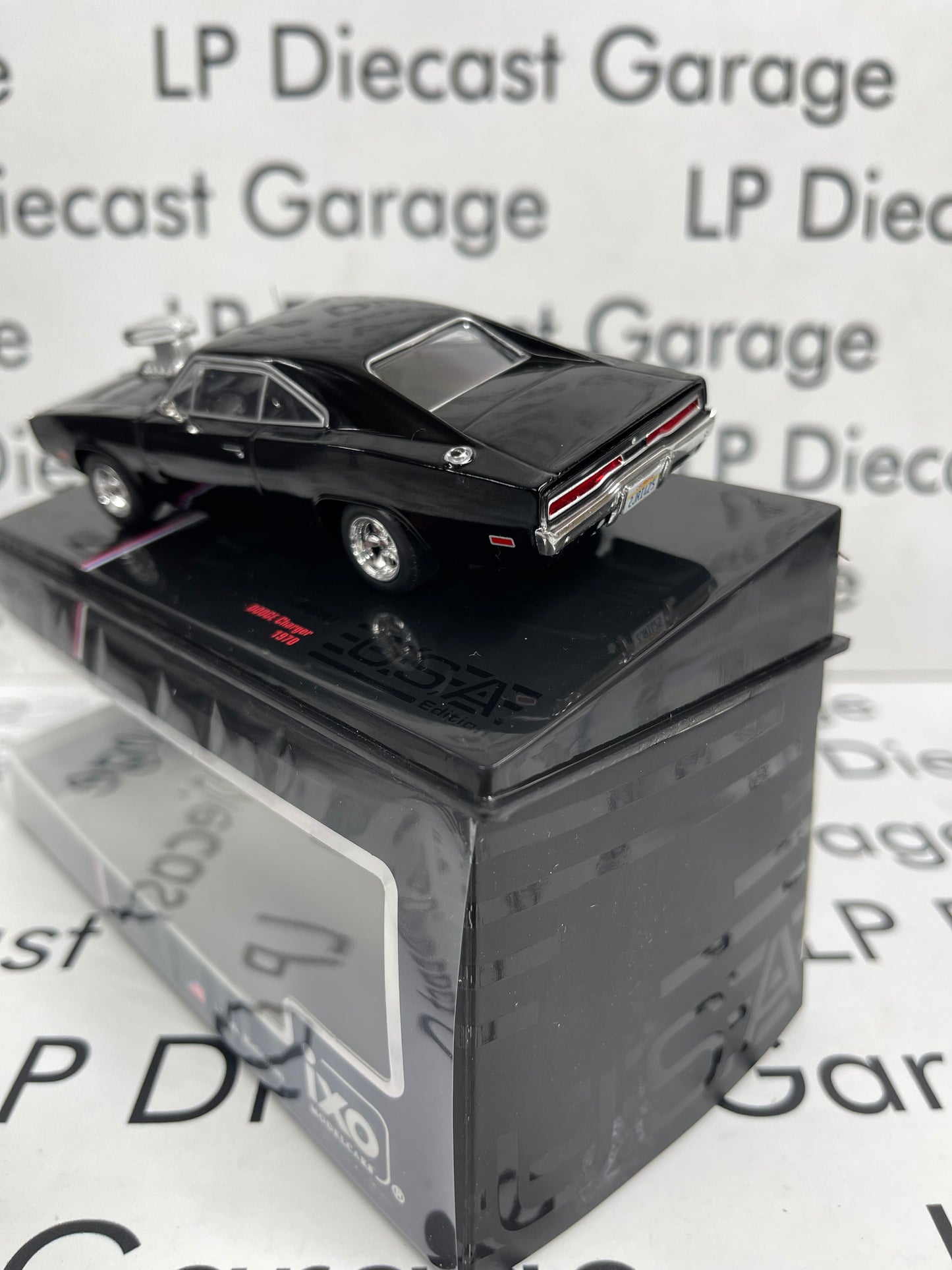 IXO Models 1970 Dodge Charger Black Pro Street 1:43 Diecast USA Model