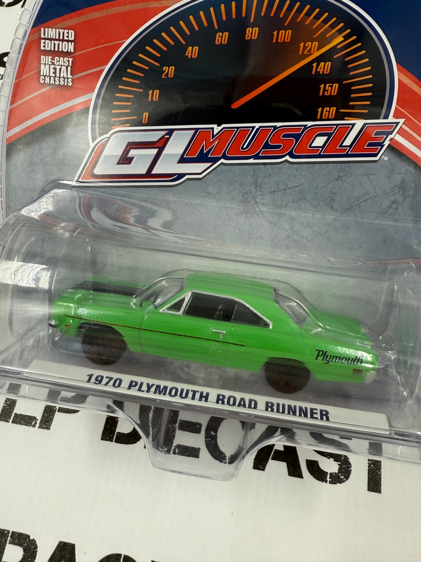 GREENLIGHT 1970 Plymouth Road Runner Green 1:64 Diecast GL Muscle