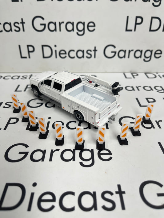 3D Printed Customs Set of 10 Vertical Safety Panels for 1:64 Diecast Construction