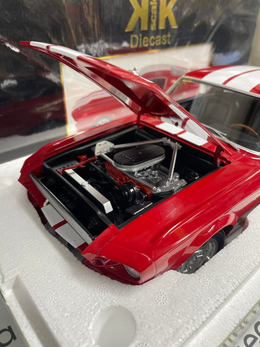 KK Scale 1967 Ford Mustang GT500 Shelby Red 1:12 Diecast