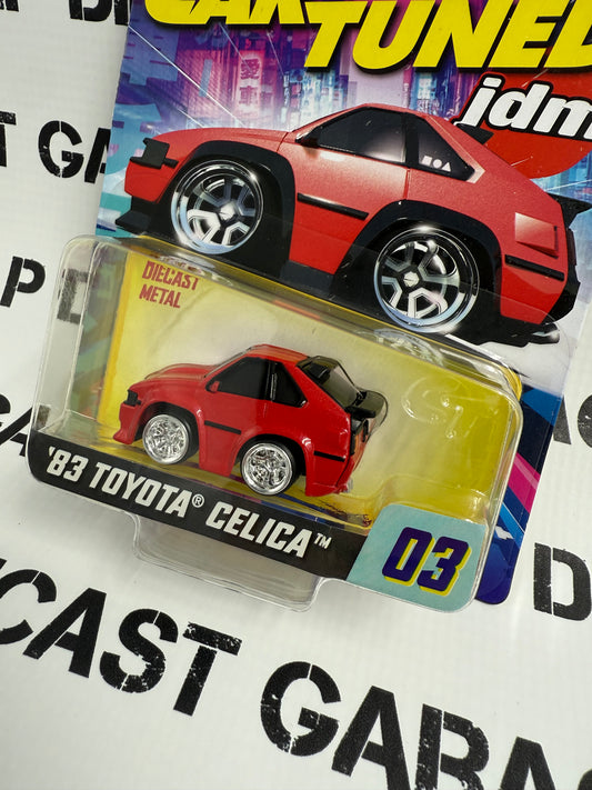 CARTUNED '83 Toyota Celica Red JDM 1:64 Diecast Series 1